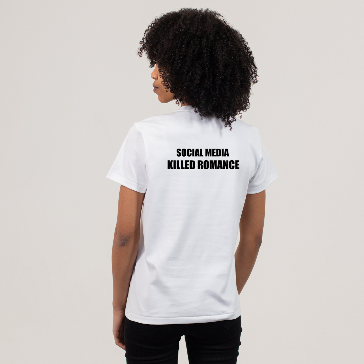 T-shirt "Social media killed romance" - Image 3