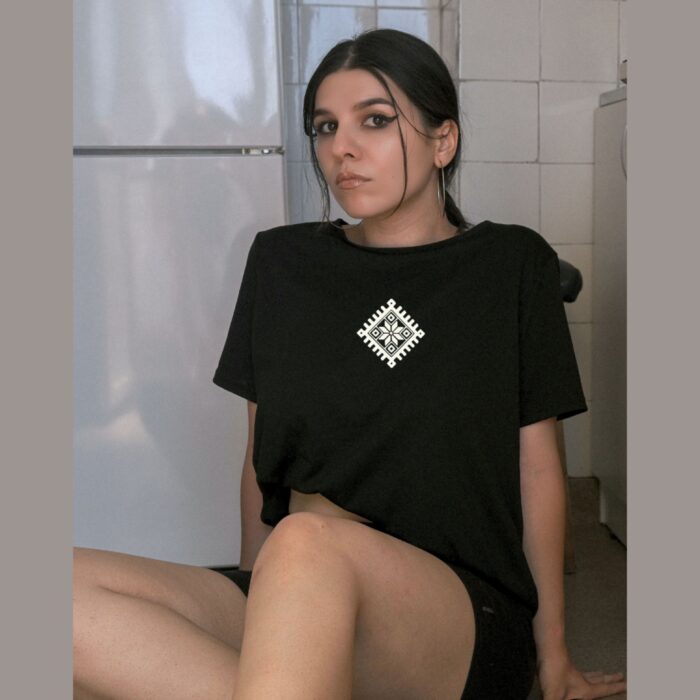 T-shirt with ethnic ornament - Image 2