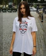 Футболка з чэрапам у павязцы і акулярах - Image 2