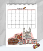 Каляндар 2026 перакідны на спружыне - Image 14