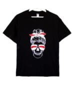 Футболка з чэрапам у павязцы і акулярах - Image 3