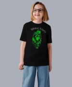 Футболка з зялёным тварам (Лясная істота)