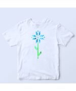 Футболка з геаметрычнай кветкай - Image 2