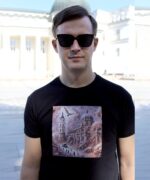 Футболка з Вільняй у стылі Босха