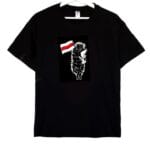 Футболка з вожыкам-патрыётам