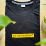 Футболка з надпісам «Are you ahueli tam?»