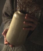 Керамічная ваза з беларускім арнаментам