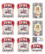 Набор UV-DTF налепак «Żywe Białorus» — 9 налепак